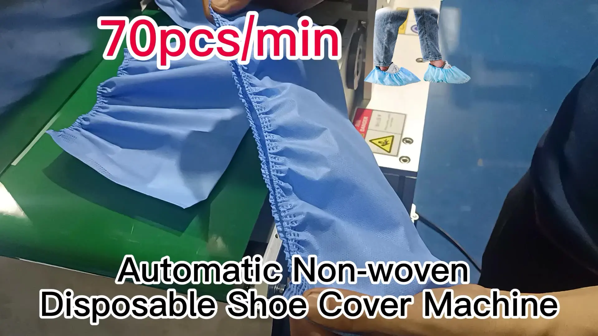 YUGONG Waterproof Non-woven Fabric Shoe Cover Making Machine