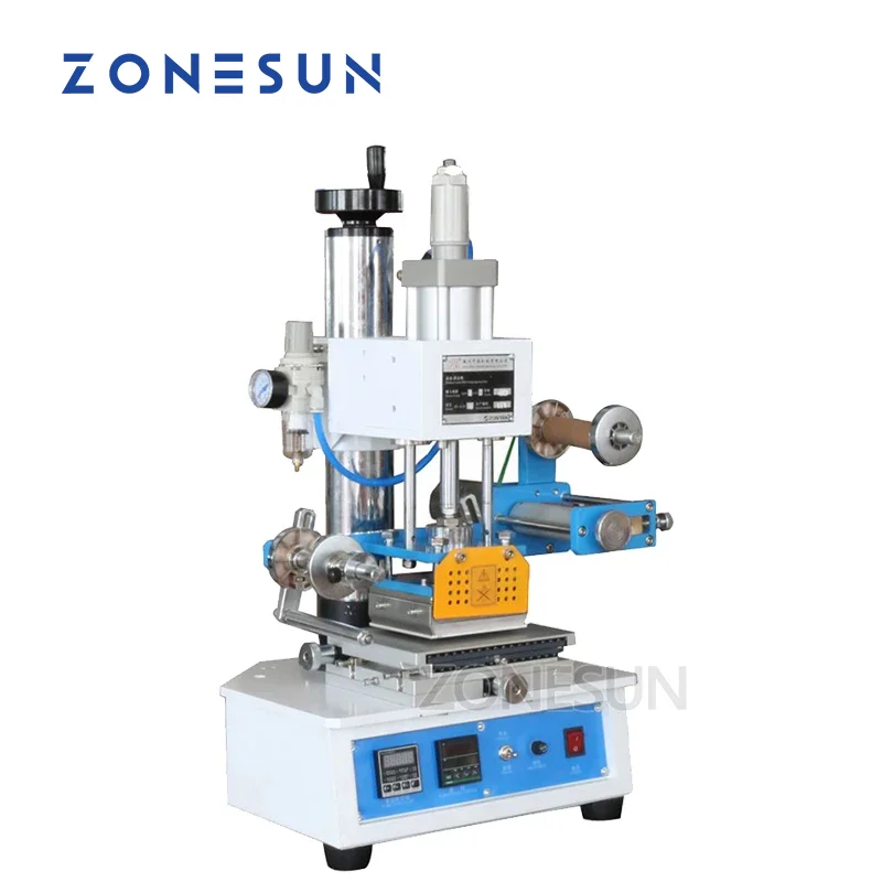 

ZONESUN ZS-819H-2 115*120mm Automatic Cosmetics Gift Box Plastic Brand Logo Embossing Stamping Machine Heat Press For Leather