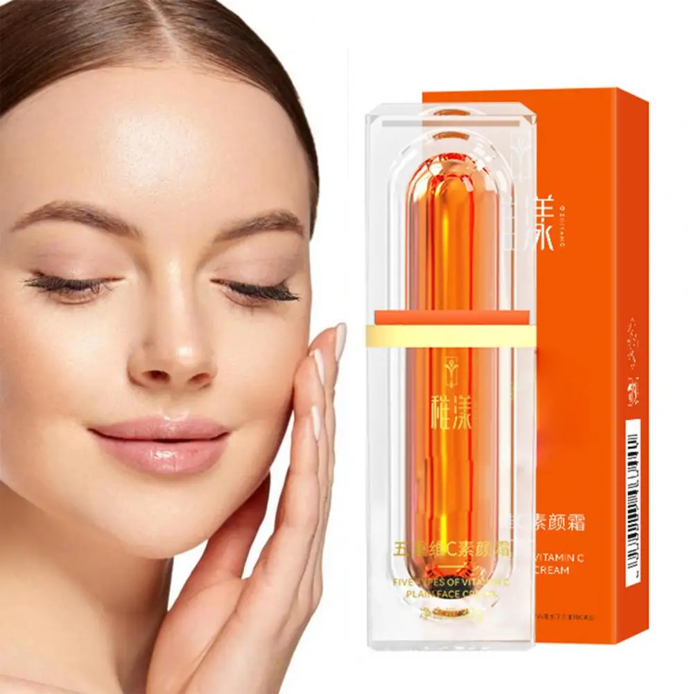 Crema facial hidratante para estudiantes, crema correctora suave segura con vitamina C para trabajadores de oficina, maquillaje facial liso, crema de aislamiento