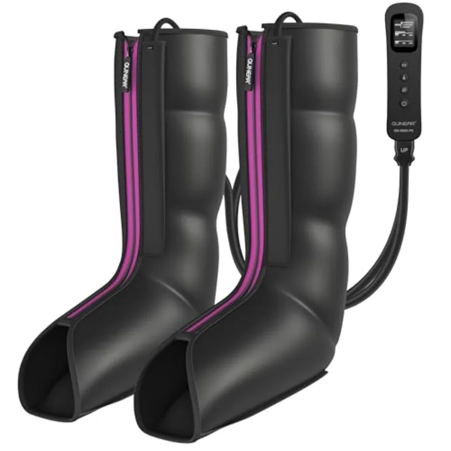 

Массажер для ног с функцией подогрева и компрессии для улучшения кровообращения и снятия боли, 3 режима, 3 уровня интенсивности, массажер для стоп и икр.