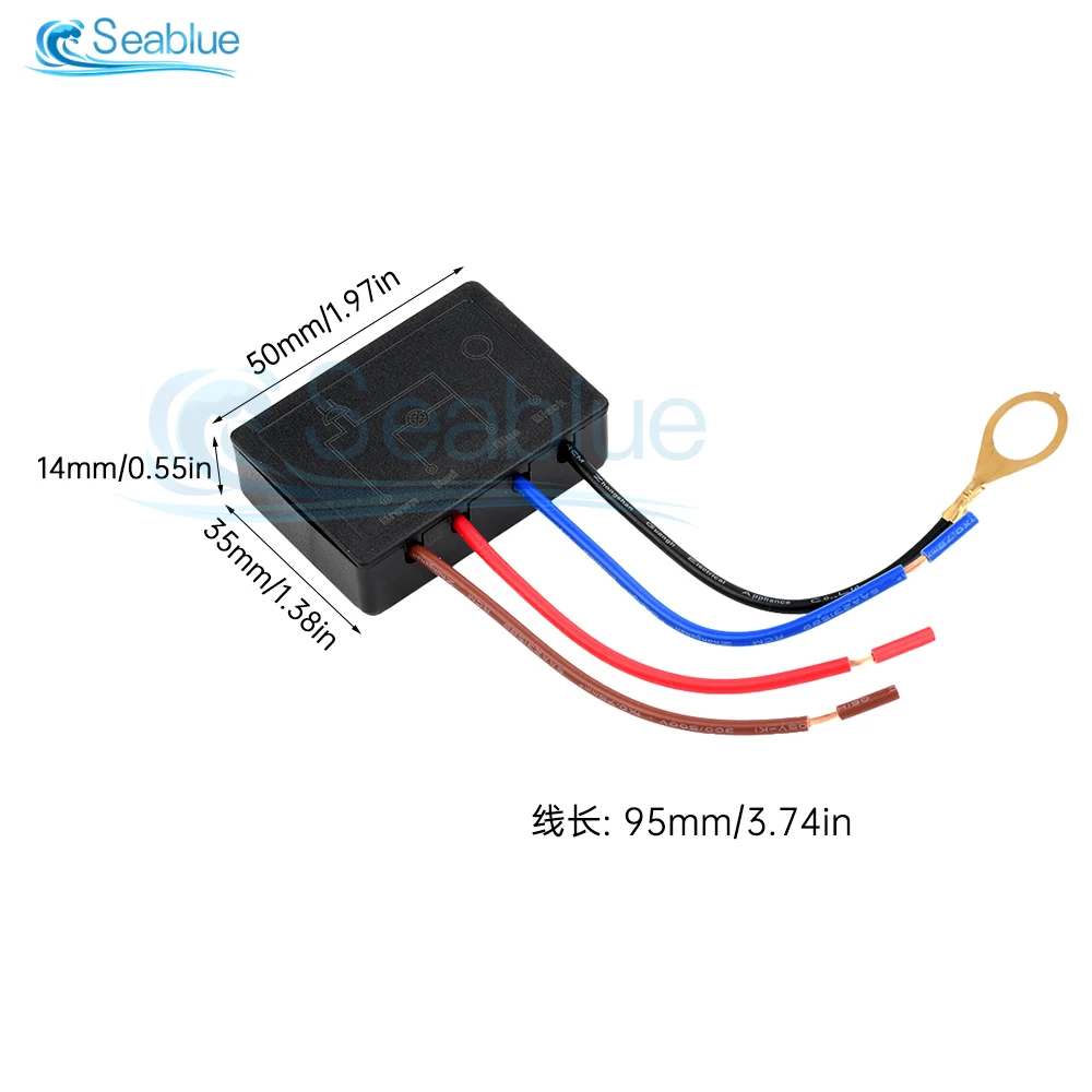 AC 110-230V 1A 3A Touch Light Switch Table Lamp Dimmer Control Module Sensor Touch Switch 4 Stage Dimming LED Incandescent Lamps