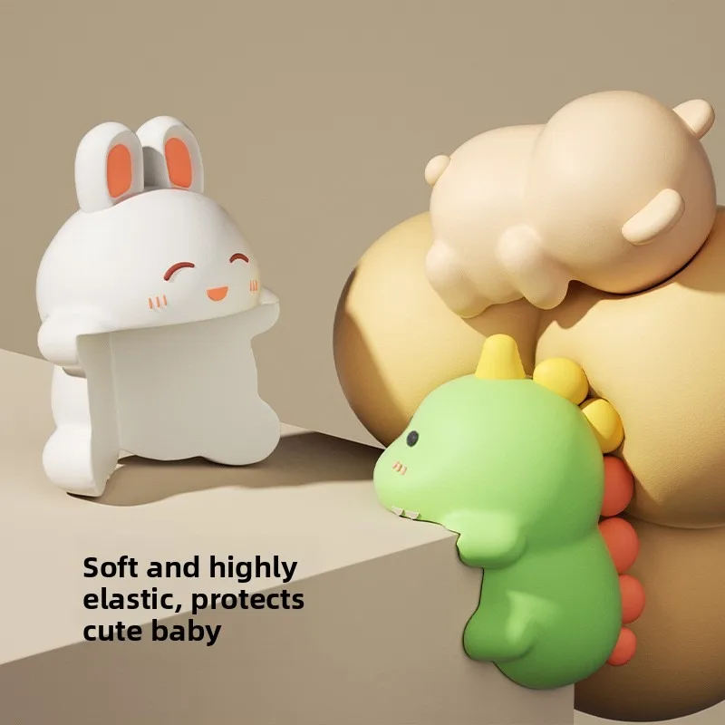 2Pcs Mini Corner Protector Table Edge Soft Packaging Anti-Collision Strip For Children Cartoon Sticker Baby Protection