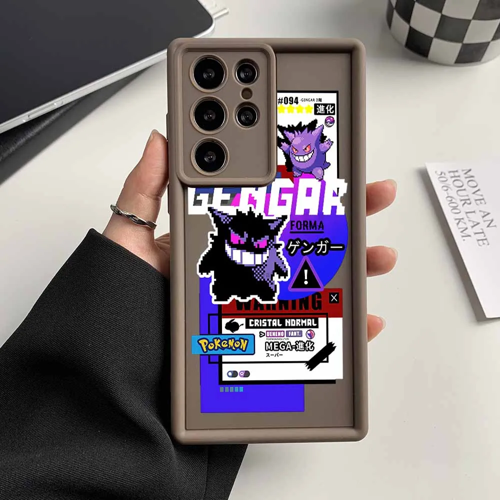 أنيمي الجنغر بيكاتشو لسامسونج غالاكسي S25 S24 S23 S22 S21 S20 زائد الترا FE لايت العين سلم جراب هاتف