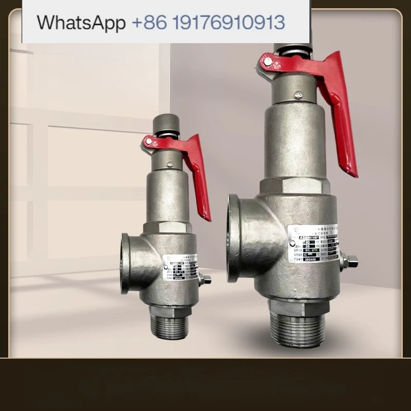 pot-de-sterilisation-de-reservoir-de-stockage-de-vapeur-de-chaudiere-d'evaporateur-de-soupape-de-securite-entierement-ouverte-d'acier-inoxydable-a28w-16p