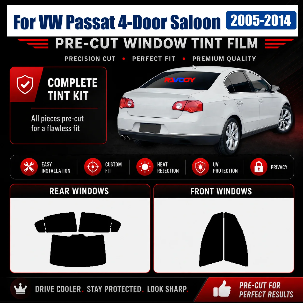for-vw-passat-4-door-saloon-2005-2014-tinted-full-set-window-precut-tint-film-heat-uv-blocking