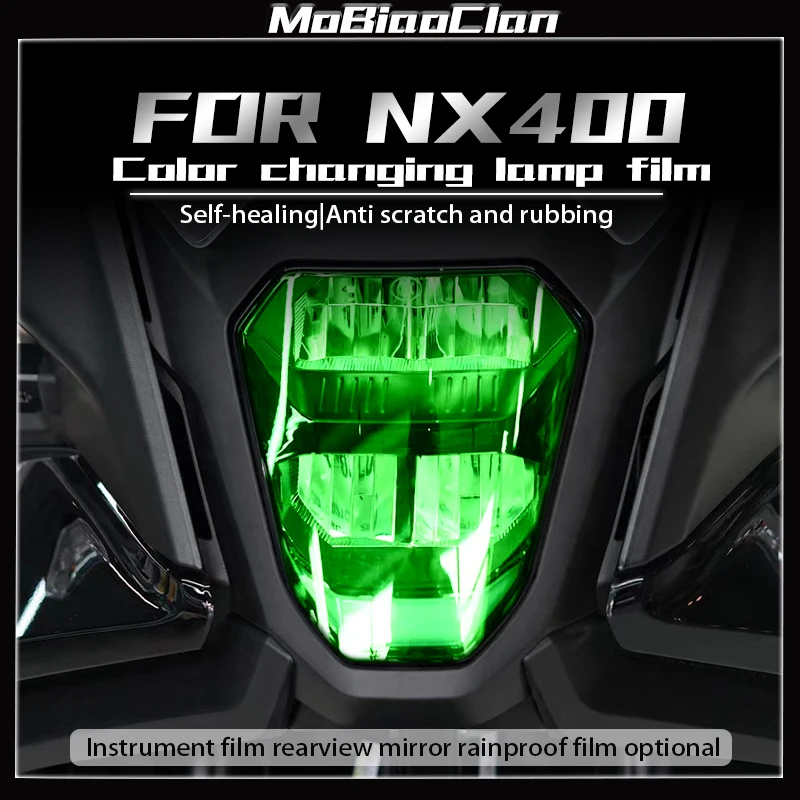 For Honda NX400 nx 400 modified headlights tail lights film instrument protection Decorative stickers accessories