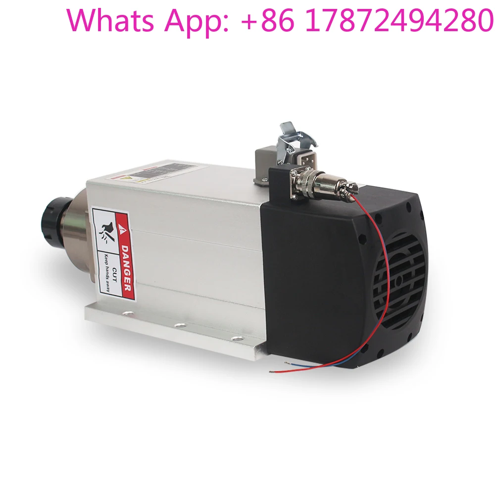 High Quality 4.5KW Air Cooled Square High Rpm Spindle Motor 18000rpm for Engraving