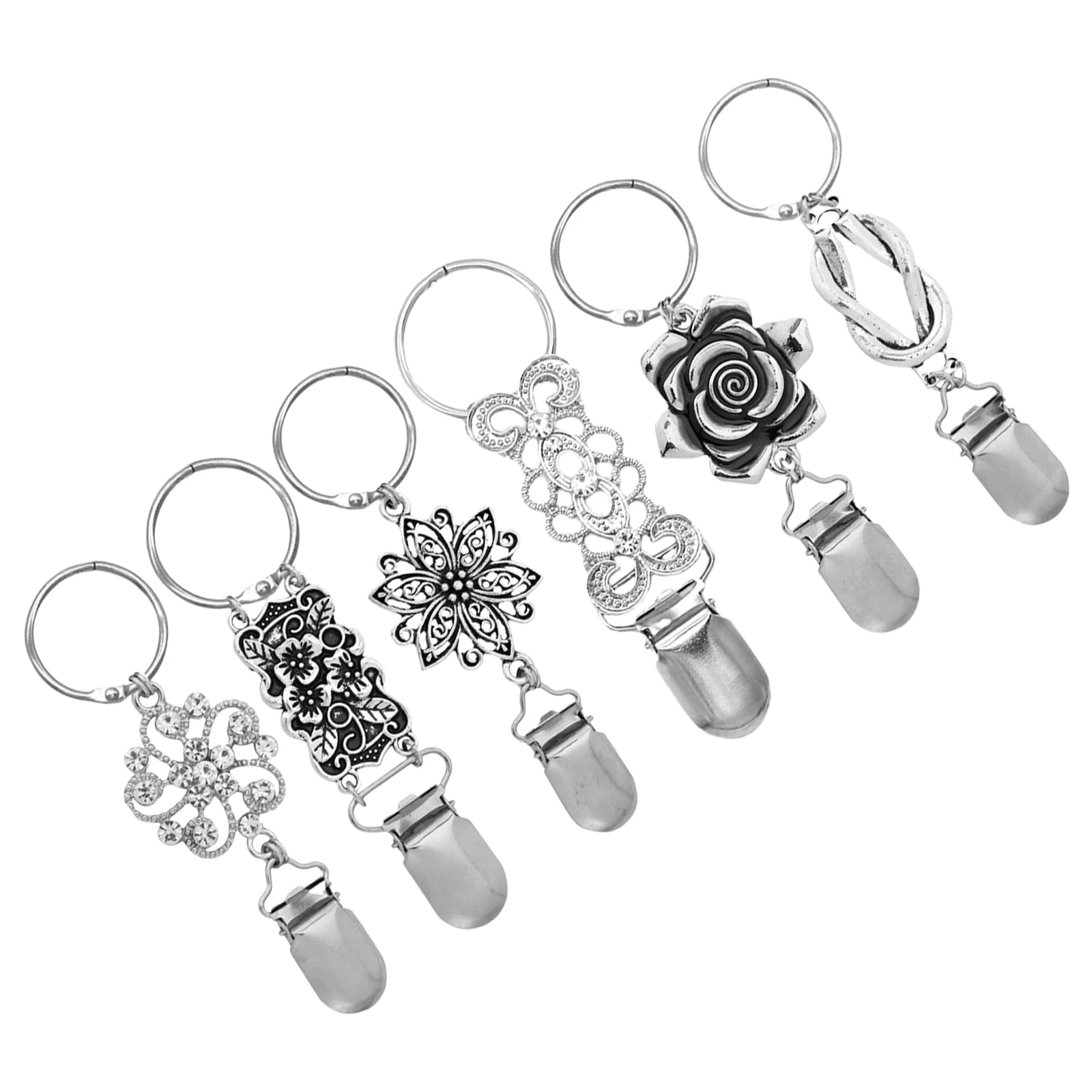 

6pcs Clips Travel Sun Hat Clip Bucket Hat Holder Cap Retainer Clips Scarf Gloves Mask Luggage Attacher Outdoor Portable