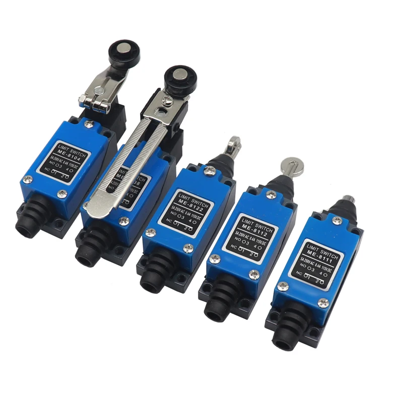 【1PCS】Limit Switch Rotary Adjustable Roller Lever Arm Travel Switch AC250V NO NC ME-8104 -8107 -8108 -8111 -8112 -8166 -8169
