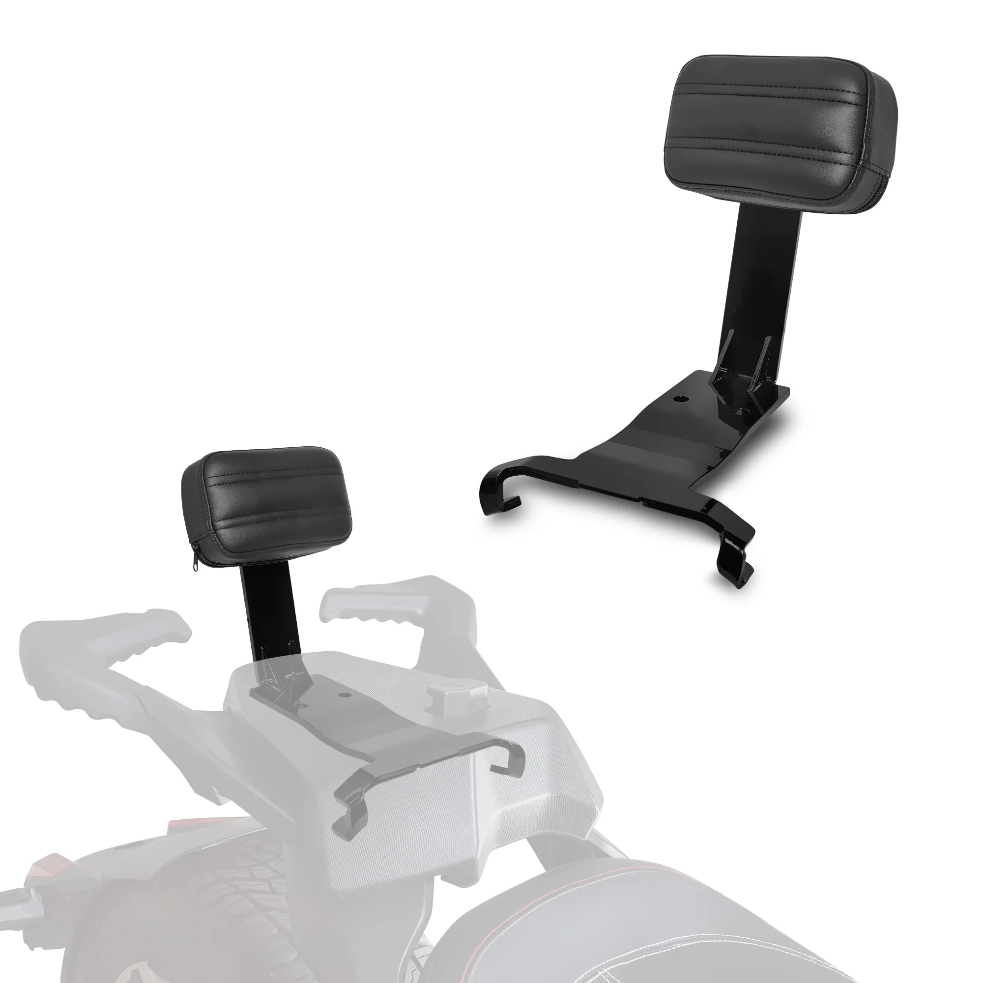 

Small Backrest, Big Comfort – Soft Detachable Passenger Backrest for Can-Am Ryker 600/900 Rally Sport (2019-2025). Easy Install