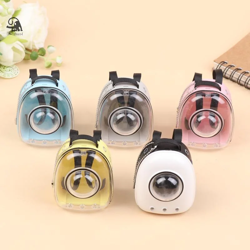 Mini Doll Backpack Dollhouse Pet Cat Bag Model Dolls House Scene Decoration Micro Landscape Ornament Pretend Play Toys