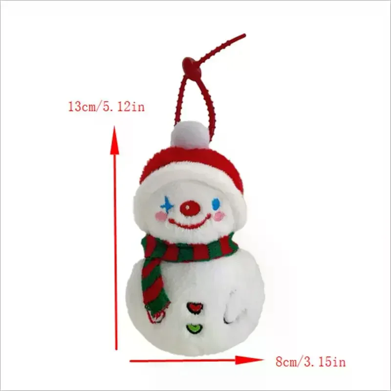 Simpatica sciarpa invernale pupazzo di neve bambola di peluche portachiavi ciondolo borsa zaino appeso ciondoli decorazione natalizia regalo di compleanno
