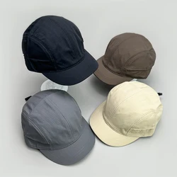 Short Eaves Drawstring Baseball Hats Solid New Men Women Breathable Sunshade Fashion Snapback Caps Versatile Simple Recreational