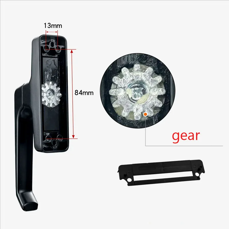 Thermal Break Aluminum Sliding Door Window Handle Window Inside Open And Inside Reverse Knob Lock