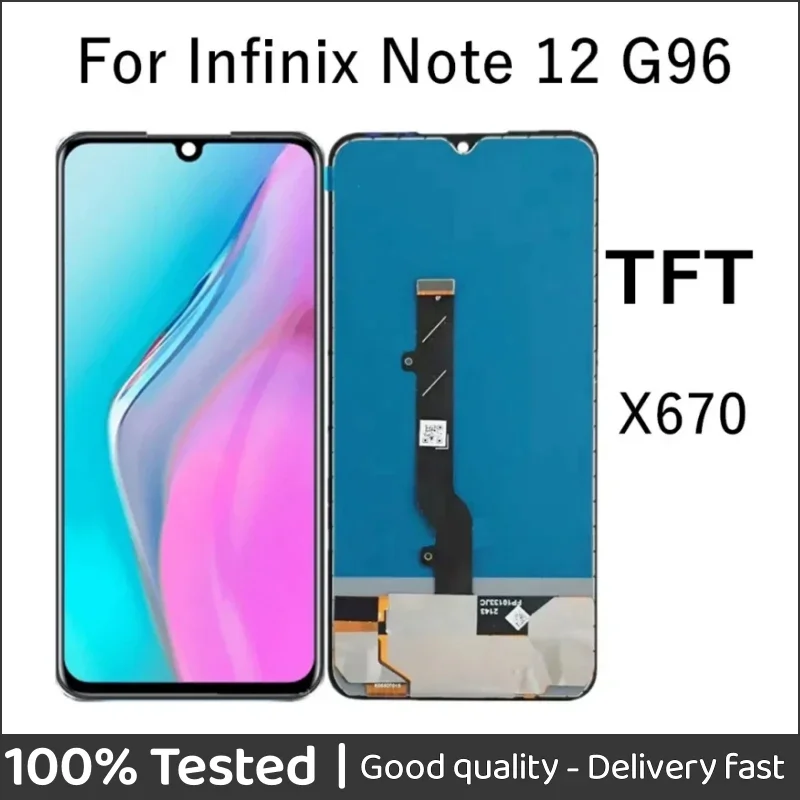 

6.7" TFT LCD For Infinix Note 12 G96 LCD Display Touch Screen Digitizer For Infinix X670 LCD Display