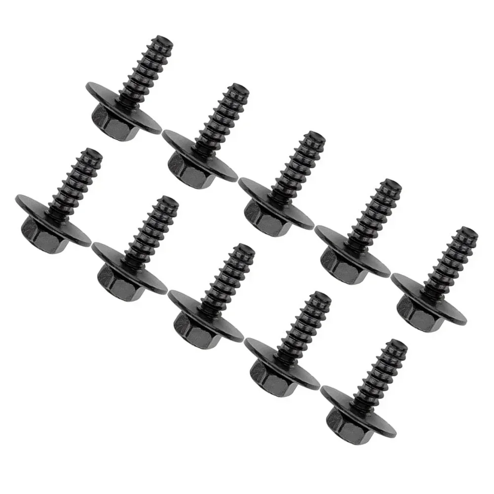 10 X Bumper Retainer Screw 9CF6-00-516B Hex Splash Baffle Bolt Bumper Retainer Screw For Mazda 2 2011-2014