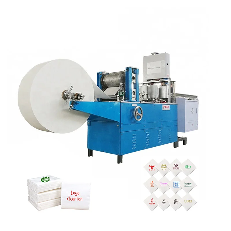 

Automatic Napkin Pack Machine Small Scale Napkin Tissue Paper Making Machine with Color Printing Product Line