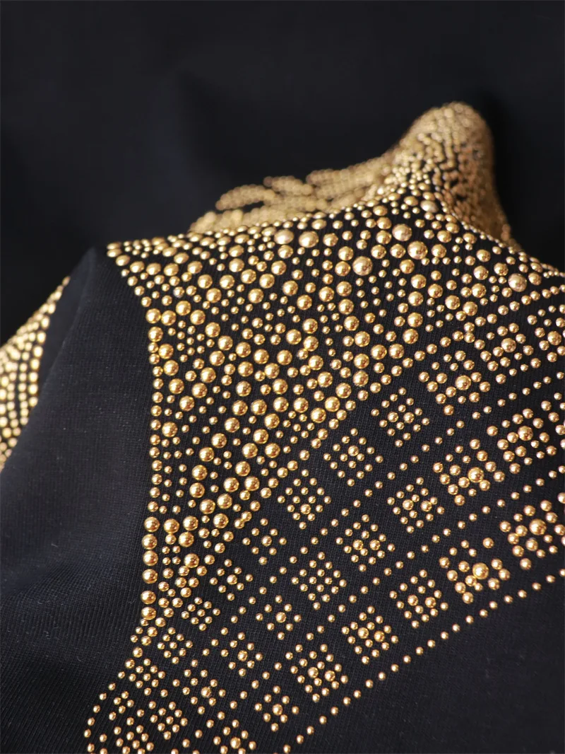 Men Women 2026 Spring Summer New Short Sleeve T-shirts Fashion Hot Rhinestone High Street Loose Comfort Tops Chic Handsome Tees