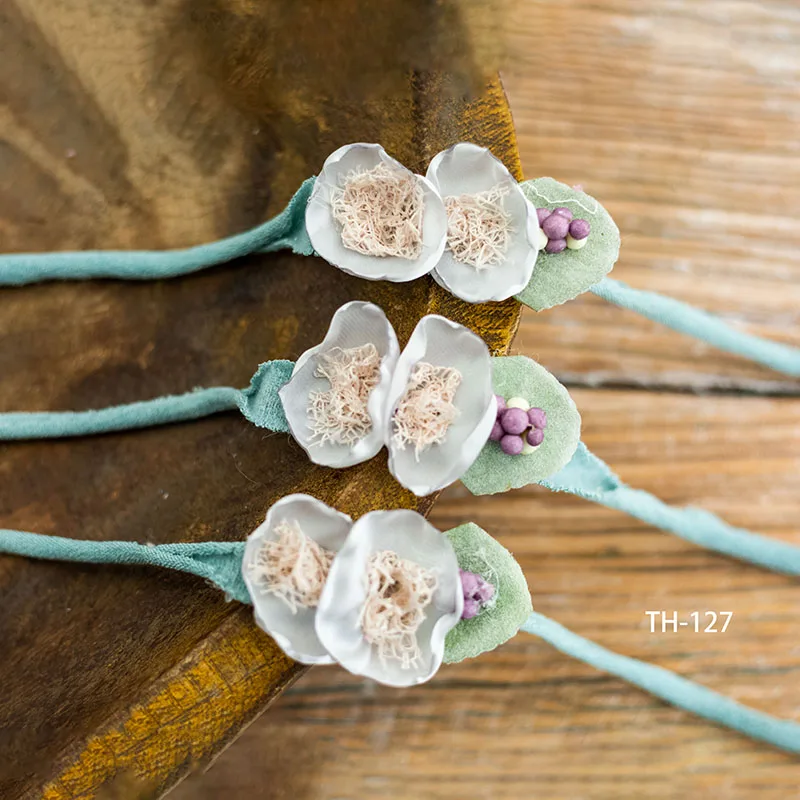 Pasgeboren Fotografie Hoofdband Verstelbare Kunstbloem Hoofdband Volle Maan Baby Foto Rekwisieten Studio Schieten Foto Accessoires