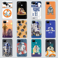 R2D2 BB8 Case for iPhone XS X 12 Mini XR 11 13 Max Pro Transparent Cover