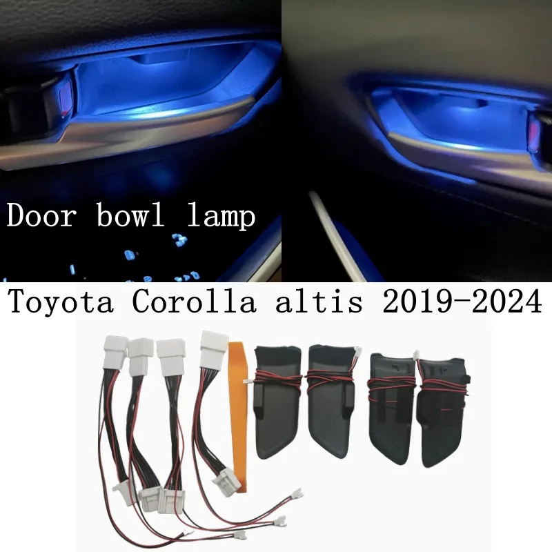 

for Toyota Corolla Altis E210 2019-2025 Armrest Inner Door Bowl Decoration Light Atmosphere Lamp Car Accessories for Enhanced