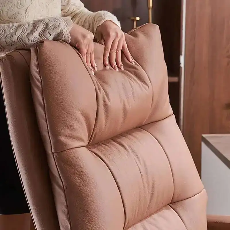 

Leather Oversized Durable Wheels Office Comfortable Chair Sponge Gaming Chair Nordic Recliner Cadeira Gamer Office Furniture