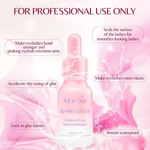 Imagen 2 del producto Veyes Inc 15ml pestañas Super Bonder agente fijador para extensiones de pestañas Veyelash Primer para pegamento adhesivo ayuda desecante rápido