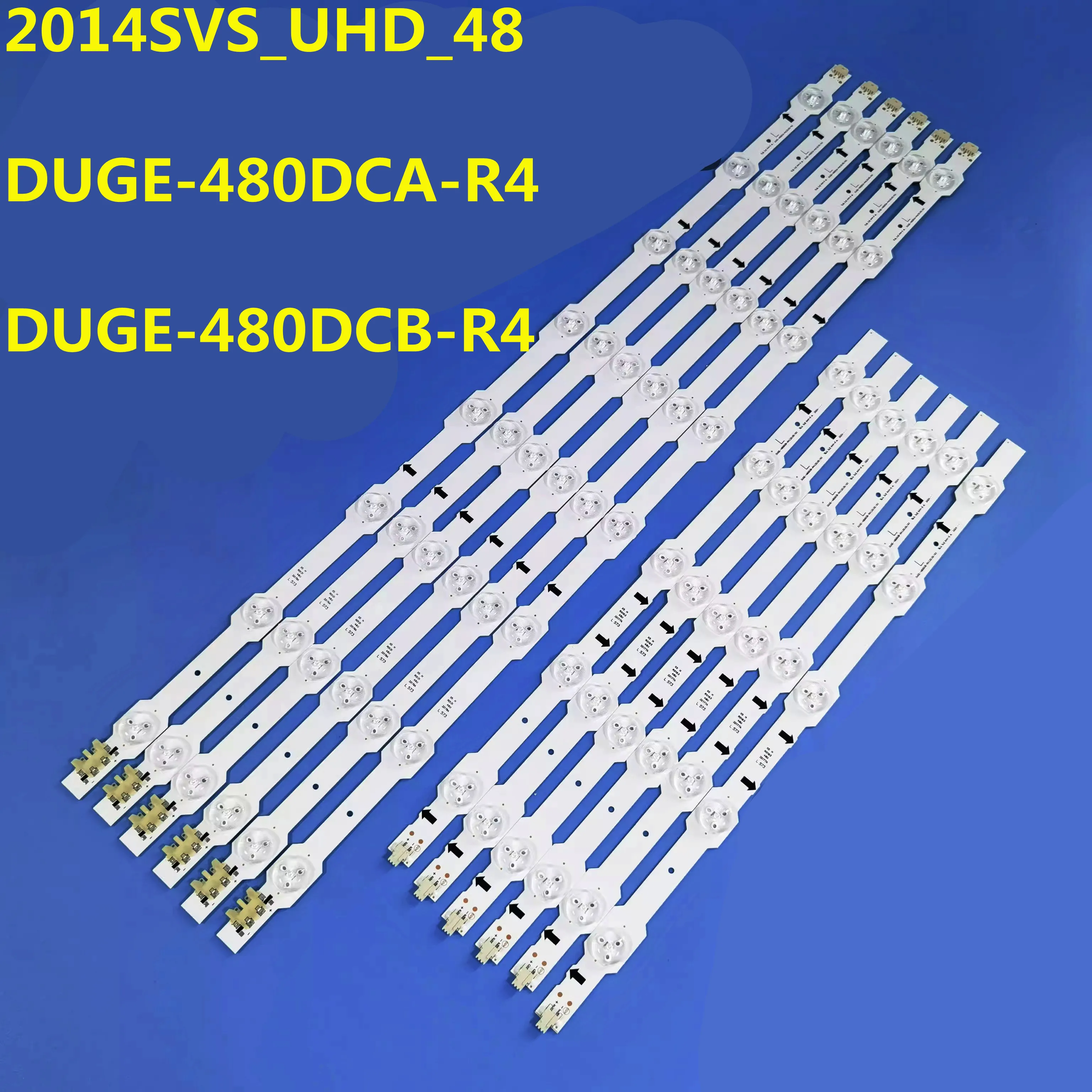 3VLED Backlight Strip For DUGE-480DCA-R4 DUGE-480DCB-R4 UA48HU5920J UA48HU6000J UA48HU6003J UA48HU6008 UA48HU6400 CY-GH048HGLV2H