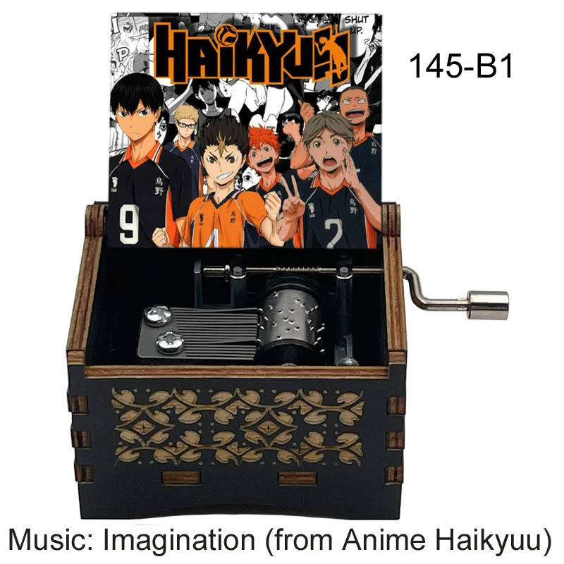 Anime Haikyuu Music Box Imagination Song, Popular Hinata Tobio Fans Souvenir, 18 Note Silver Movement Cute Gift