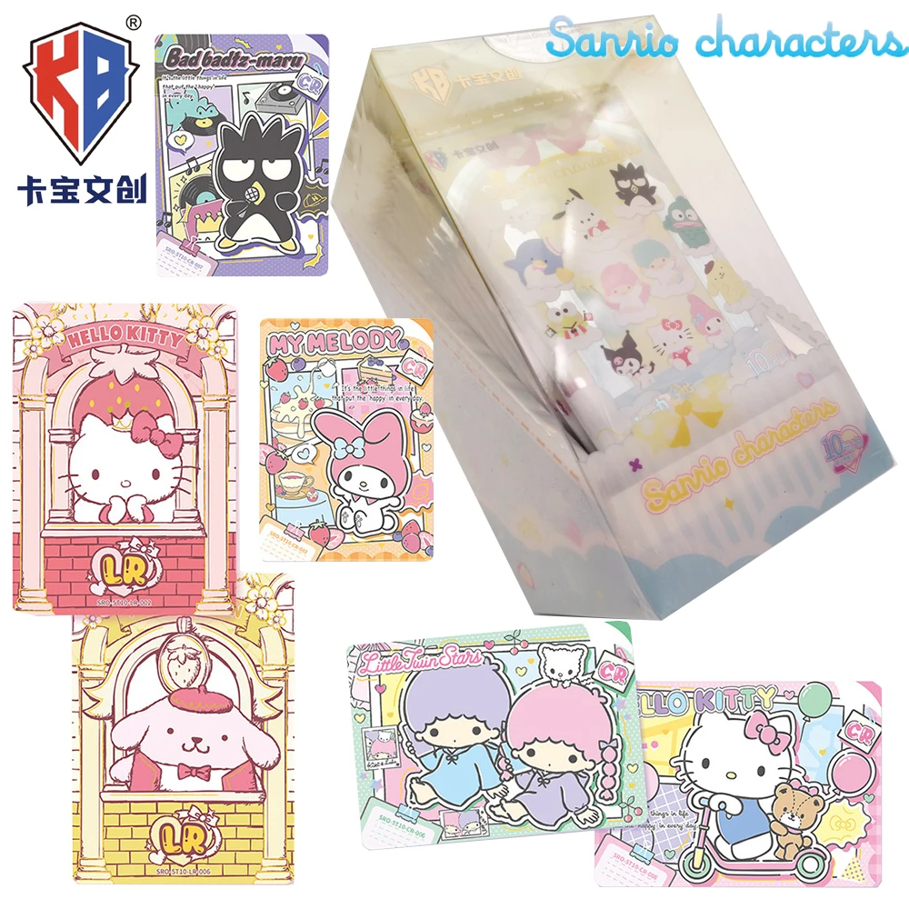 

Официальные коллекционные карты KABAO Sanrio: Классические персонажи мультфильмов Синаморолл и Куроми, лимитированная серия, любимые игрушки для детей.
