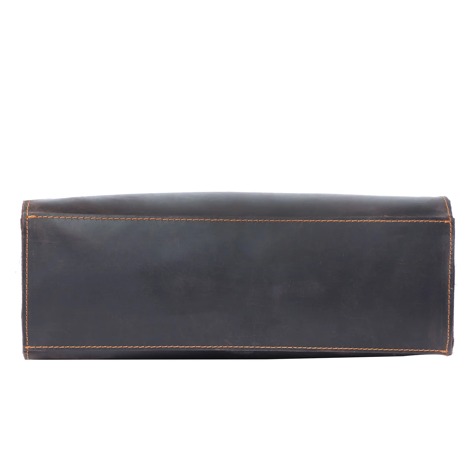 S.WORKER Echtleder-Aktentasche für Herren | Vintage-Bürohandtasche aus Vollnarbenleder für Laptops – Detail 9