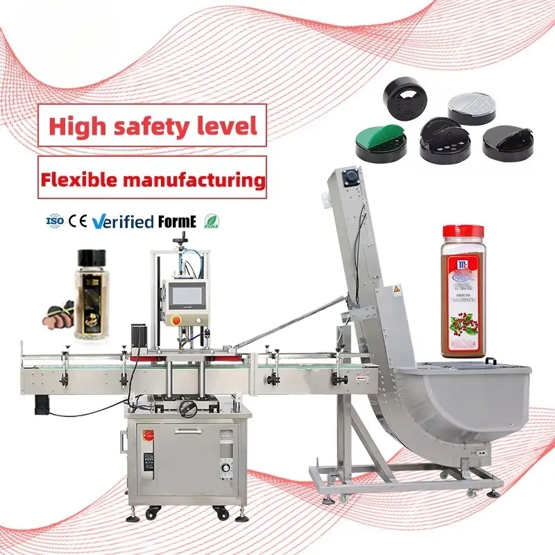 Automatic Electric Plastic Glass Bottle Cans Jar Screwing Capping Sealing Packing Machine Manufacturer