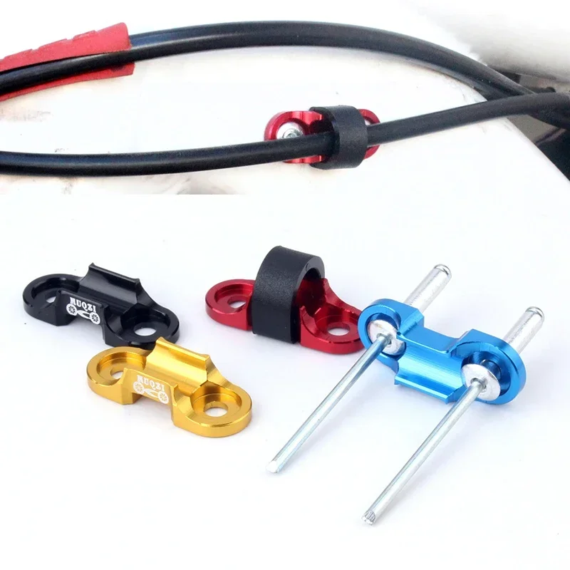 Bicycle Buckle Cable Guide Bike Brake Line Components Part Threaded Base Bolts Holder Aluminum Alloy Wire Tidy image 2