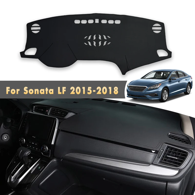 

Car Dashboard Mats Covers For Hyundai Sonata 2018 2017 2016 2015 Sun Shade Instrume Panel Accessories Part Waterproof Decoration