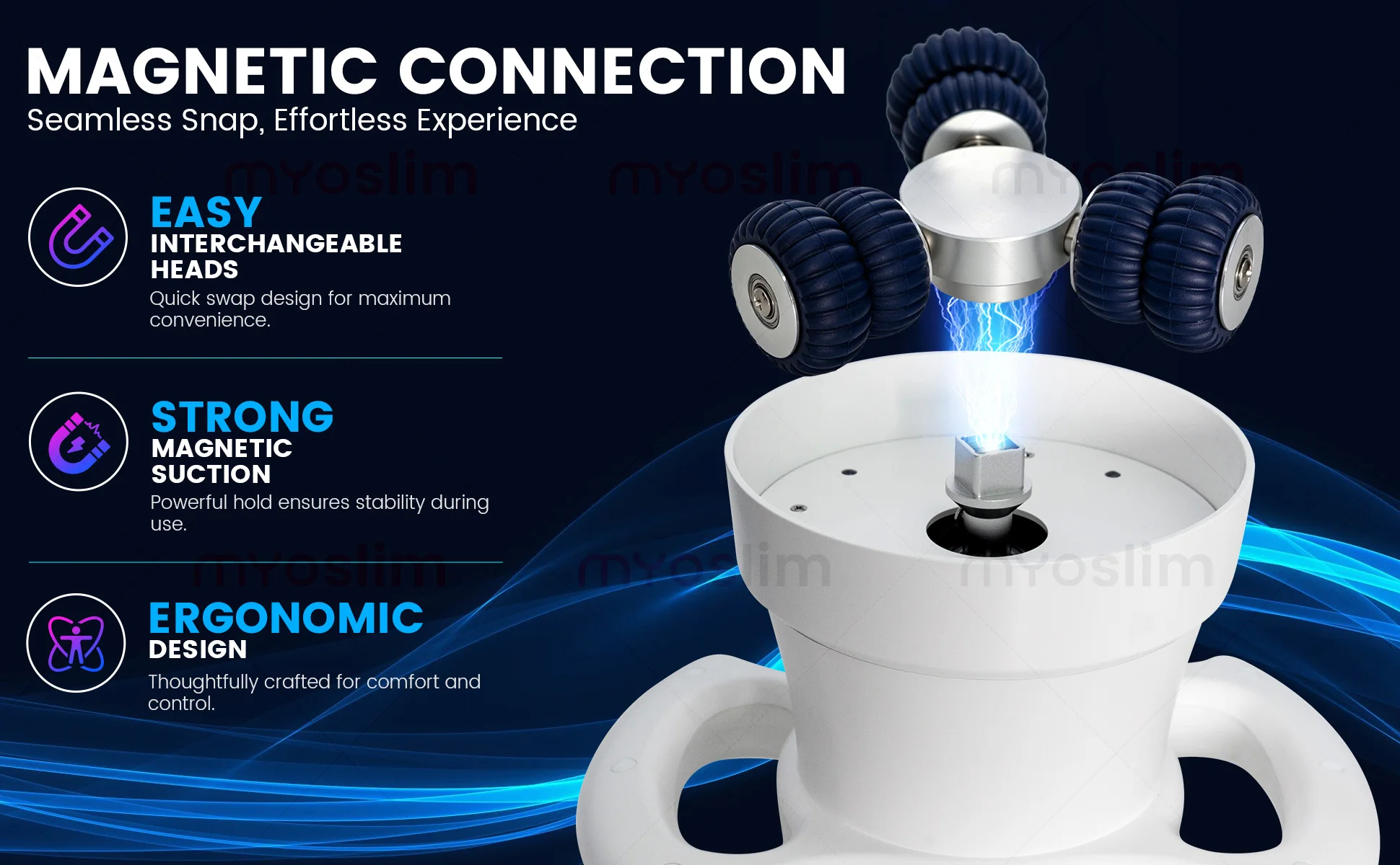 Professionelles 360-Grad-Roller-Körperformungssystem mit 6 Griffen, synchroner Massage, doppelter Rotationsrichtung und intelligentem OLED-Display – Detail 7
