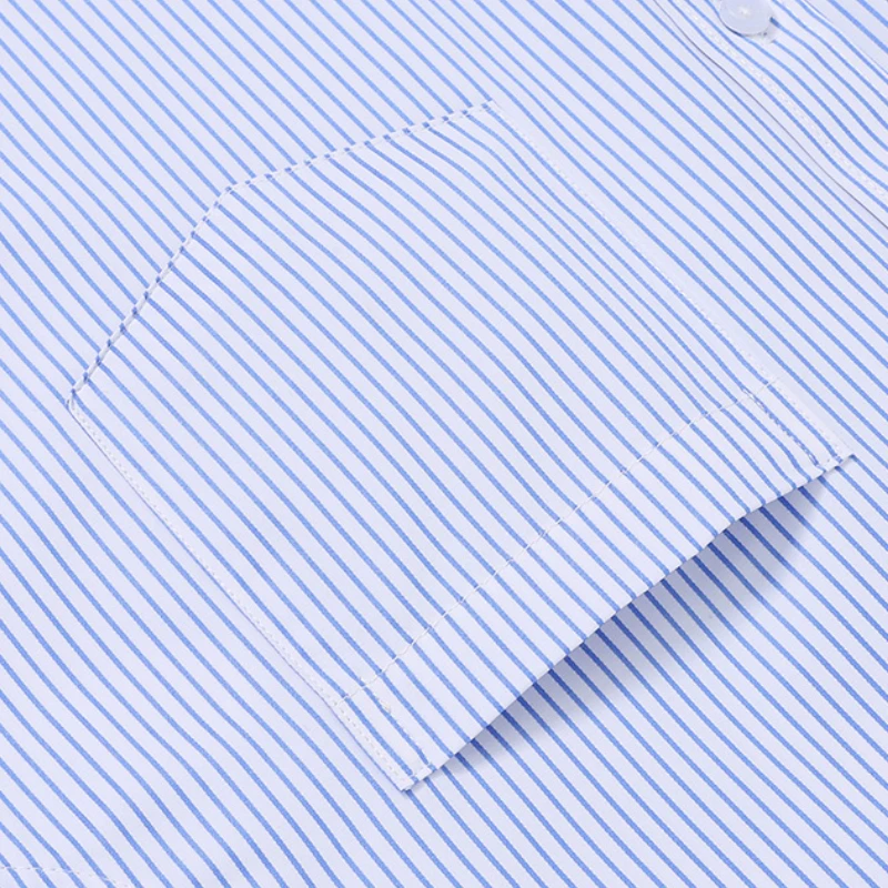 8XL القطن الخالص رجل قمصان قصيرة الأكمام الكلاسيكية المشارب بلون قميص أبيض رجل قمصان قصيرة الأكمام للرجال الأعمال عارضة