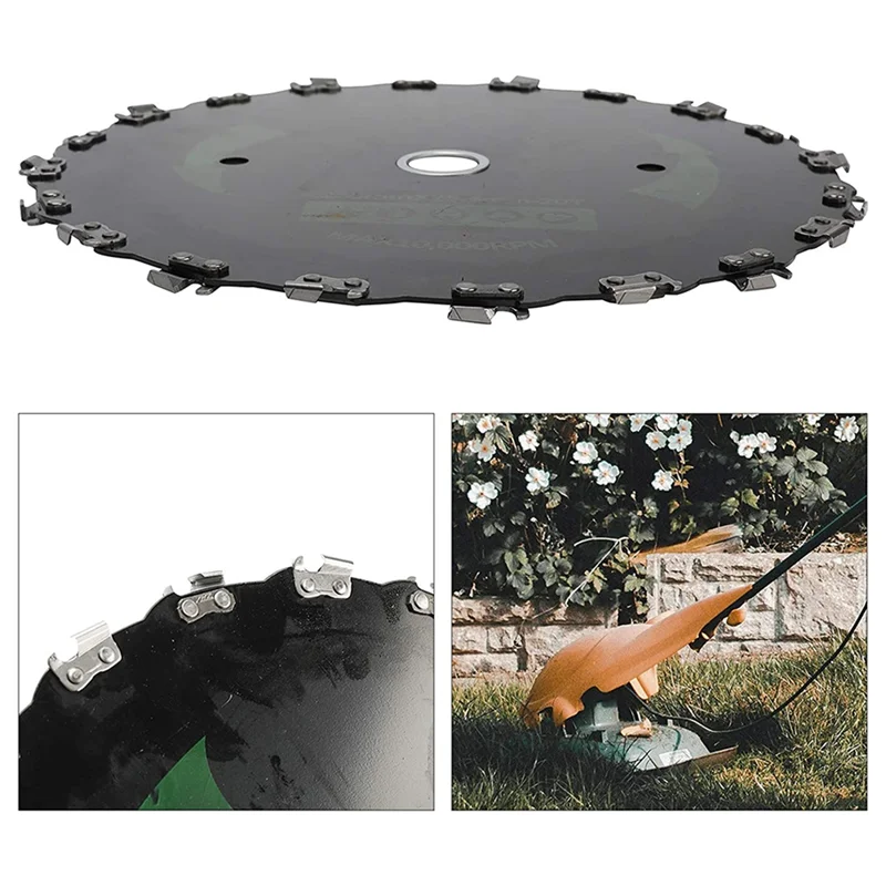 A95I-9Inch Chain Saw Tooth Mower Blade 14 Teeth Chainsaw Brush Cutter Grass Heavy Duty for Gas Electric Trimmer Garden(A)