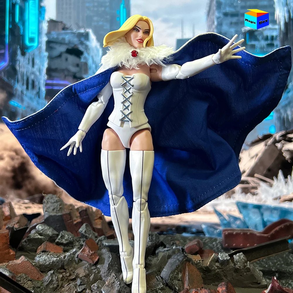 اليدوية 1/12 مقياس أنثى شخصية كوميدية الأبيض الملكة X-Men 97 الوجهين عباءة اكسسوارات ل 6in عمل نموذج لجسم