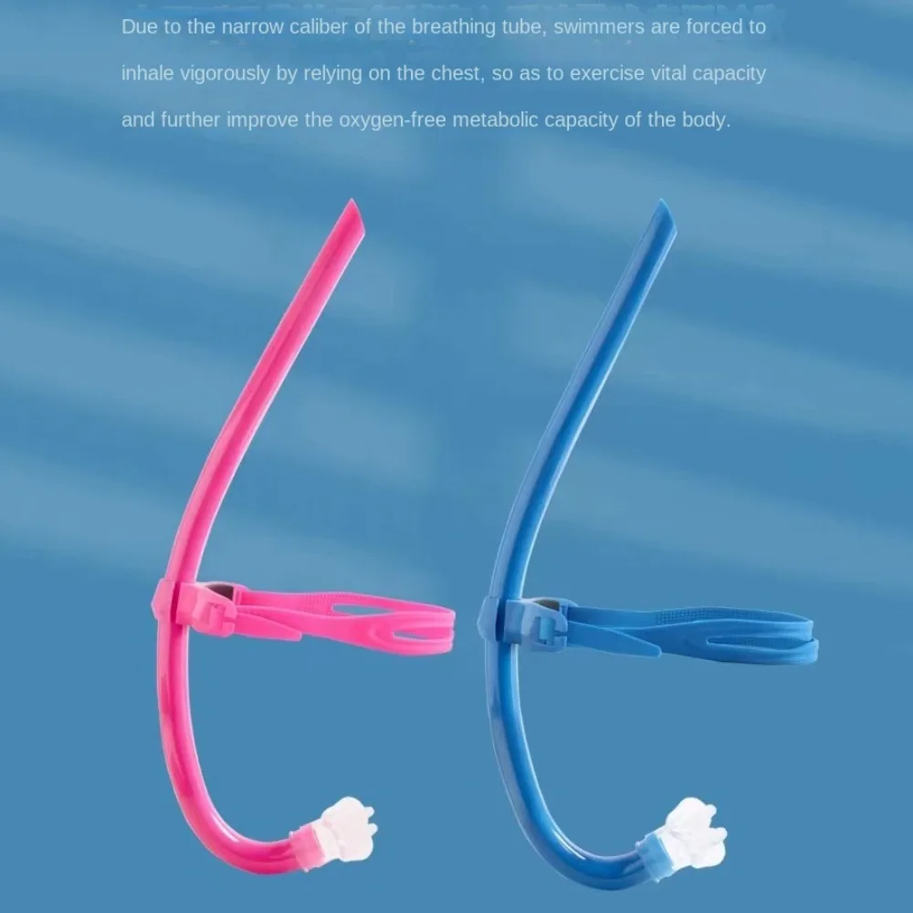 

Diving Equipment Silicone Front Swimmer Snorkel Comfortable Silicone Swim Training Snorkel Adjustable Soft Diving Snorkel Youth