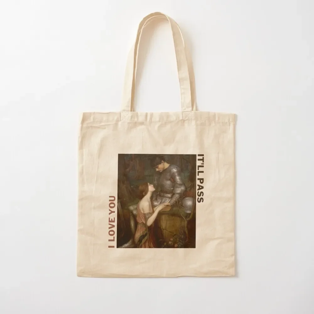 Lamia Waterhouse (I love you / It'll pass) Tote Bag Customizable tote bag supermarket folding bag canvas bags