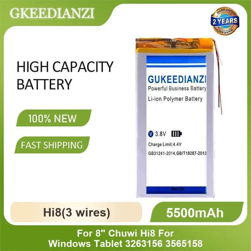 แบตเตอรี่สำหรับ Chuwi Hi 10 9 Pro 12 ระบบคู่ 64G HI 10 plus 8 CW1529 10.1 นิ้ว CW1527 10.8 นิ้ว Windows 3263156 3565158 ความจุสูง