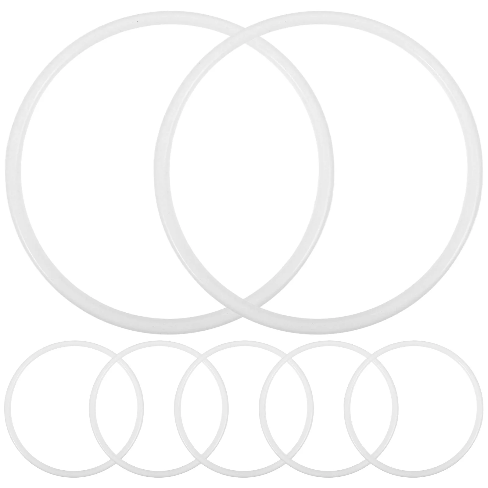 20 قطعة مجموعة أدوات زاك الحرفية 13 سنتيمتر دائرة بلاستيكية لتقوم بها بنفسك مكرامية الجدار الشنق ، حلقة الحرفية لديكور ماندالا ديكور المنزل