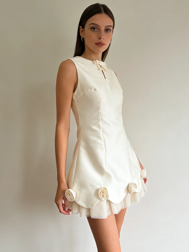 Nova Women White 3D Rose Sleev - Women'S Fashion Nova Dresses 评论和价格