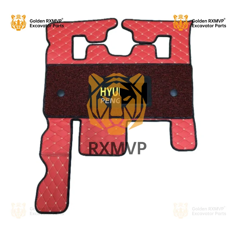 

For Hyundai R150 215 225 275 305 385-9 Cab Floor Rubber Double-layer Foot Mat Excavator Accessories