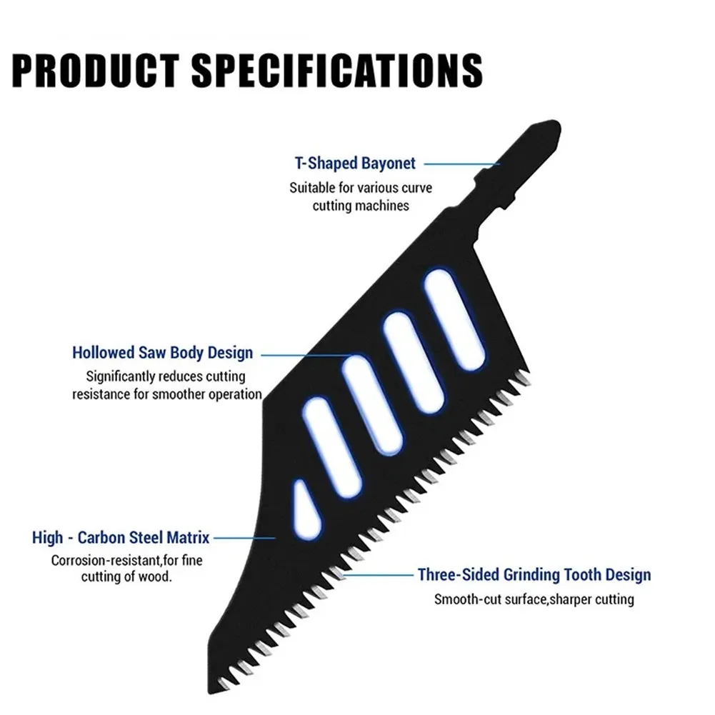 

Curve Saw Blade T142HB Jig Saw Blade Curve T Shank Flush Cutting Saw Blades for Precise Wood and Aluminum Cutting