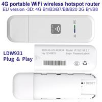 LDW931 4G LTE WiFi Router Wireless USB Dongle 150Mbps USB Modem Stick with Sim Card WiFi Adapter Portable Mobile Broadband