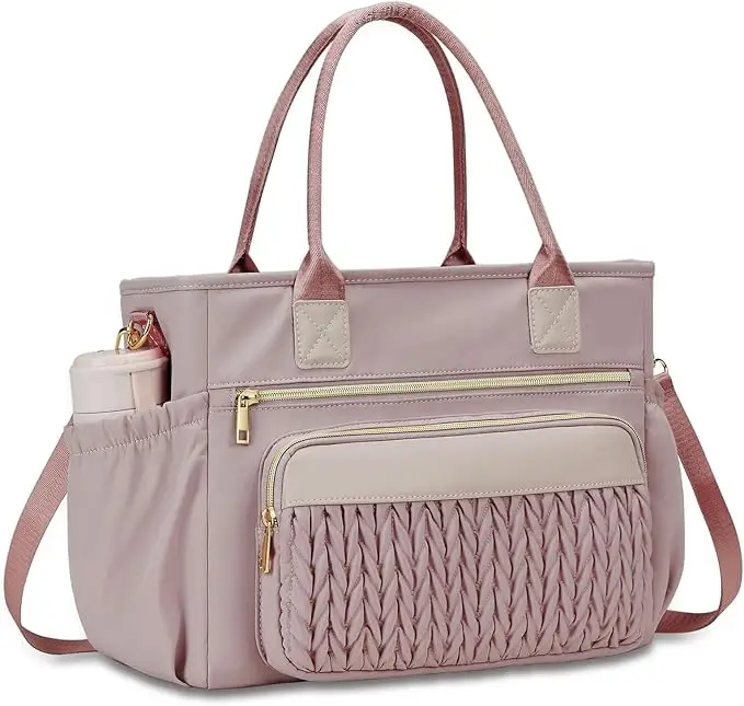 Portable Insulated Lunch Bag for Women Large Capacity Leakproof Thermal Cooler Tote Reusable Meal Prep Food Container Bag with Adjustable Strap Side Pockets for Work Picnic Travel