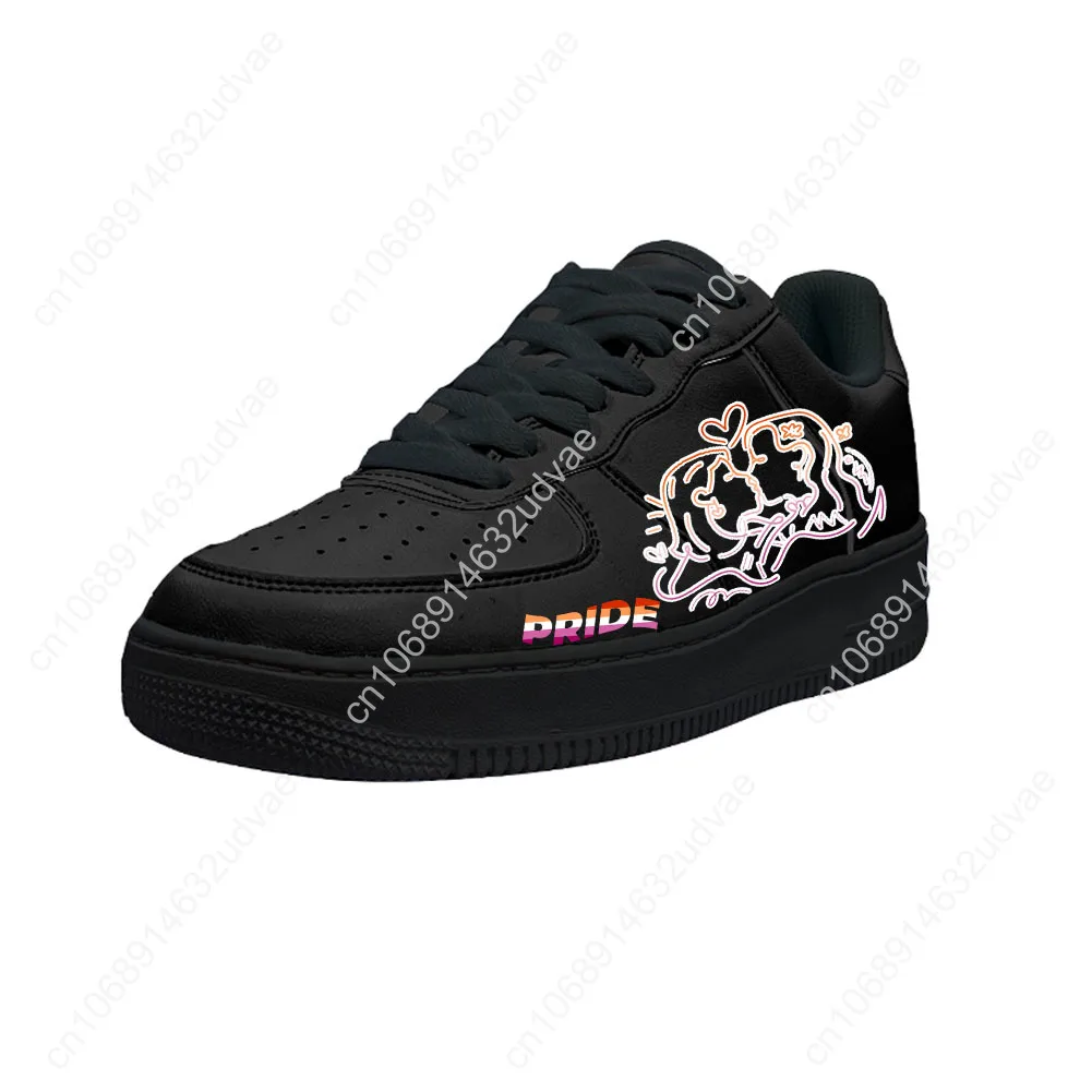 

Lesbian Pride Casual Shoes Platform Sneakers Mens Womens Teenager Flats Sneaker Custom Made Shoe Graffiti Kateboarding Footwear