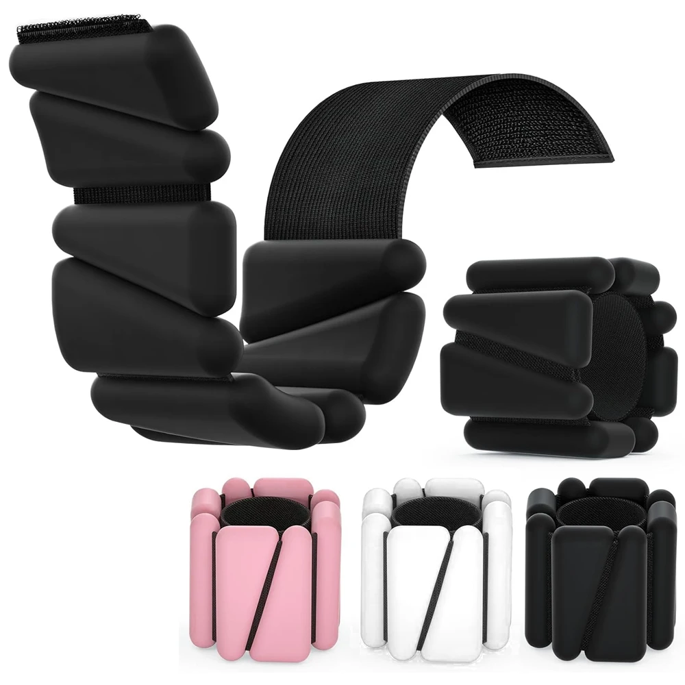 

2LBS/4LBS Adjustable Silicone Ankle & Wrist Weights for Women Men, Home Workout, Yoga, Pilates, Barre, Strength Training