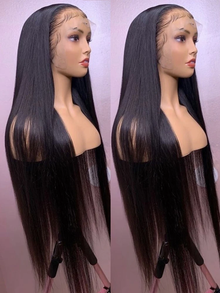 180% Transparent 360 13x6 HD Lace Frontal Wig Straight 13x4 Lace Front Human Hair Wigs For Women 4X4 Closure Wig 100% Human Hair